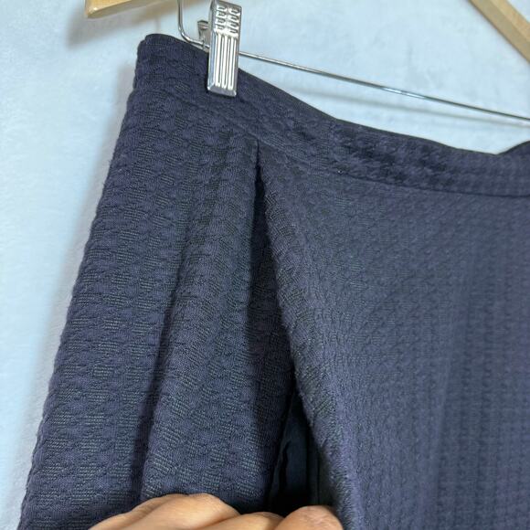 Maison Scotch S Black Purple Textured Skirt A-Line Minimal Houndstooth Y2K Retro - Picture 3 of 11